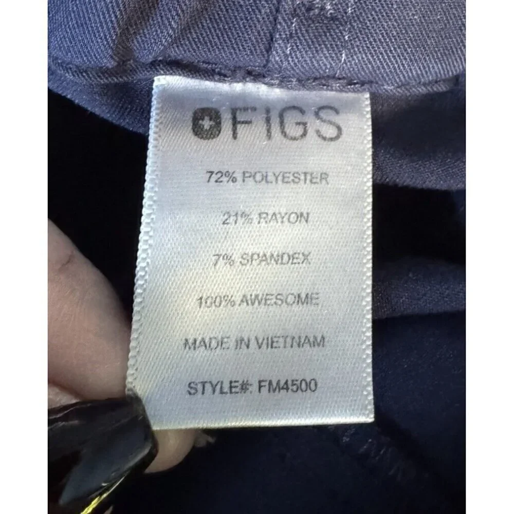 FIGS Men's Sz L Pisco Technical Collection Blue Scrub Pants L Regular